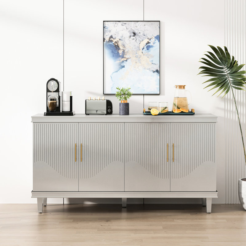 Armoire 60,55 po en champagne. Fabrication en bois massif. Vaste espace de rangement à double compartiment. Tablettes réglables pour une capacité de charge supérieure de 330 lb personnalisable, 66 teintes de couleur champagne