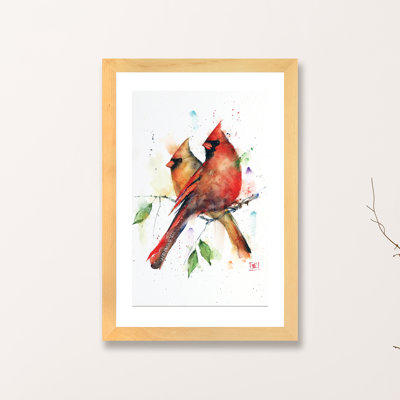 " Cardinal Pair " Watercolor Painting