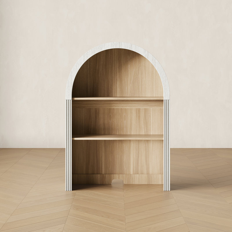 Armoire haute haute arquée, blanc, Blanc
