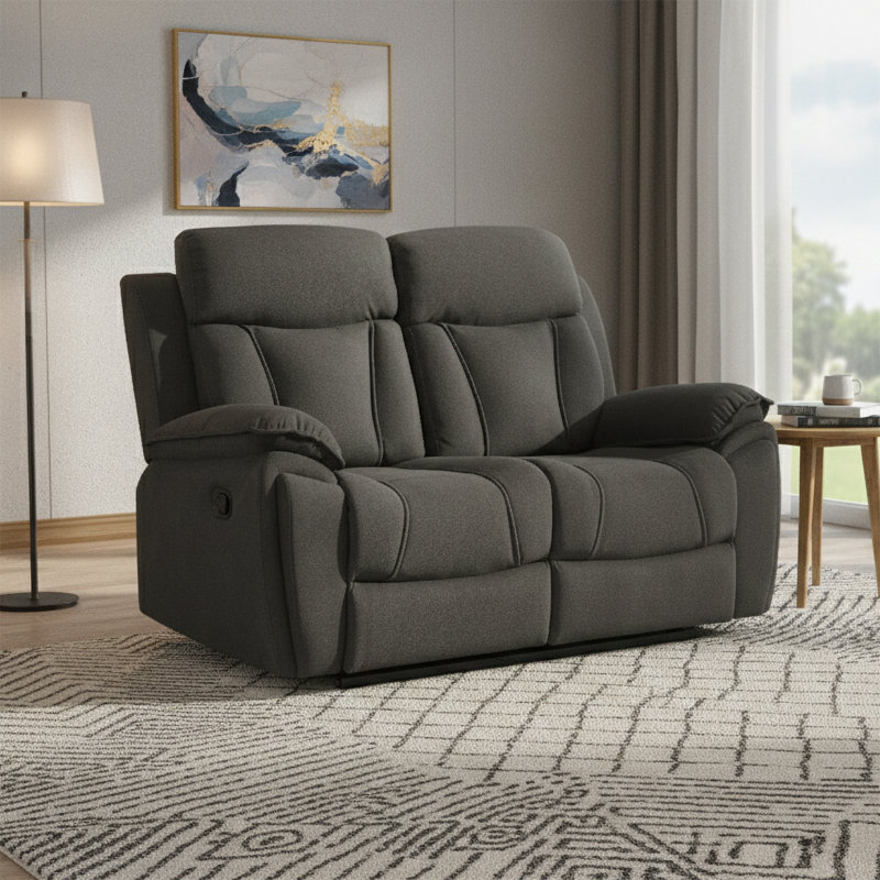 Tairi 2 Seater Reclining Loveseat, Brown