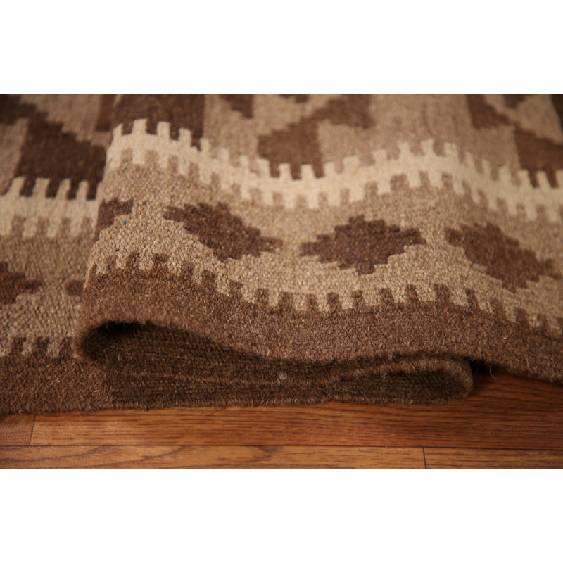 Tapis réversible en laine Kilim 3 x 5