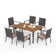 Rectangular 6 - Person 60" Long Dining Set with Cushions
