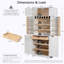 Armoire de rangement avec 4 tablettes réglables, tiroir caché-1526194993