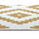 Reversible Flatweave Ocher/Ivory Rug
