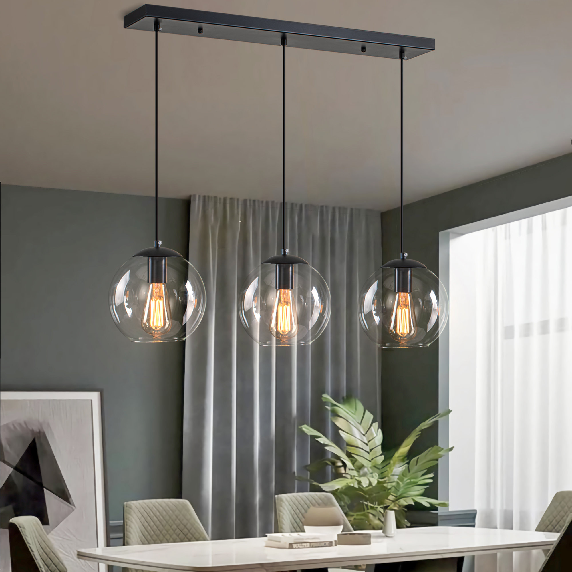 Breakwater Bay Agne 3 - Light Kitchen Island Pendant & Reviews ...