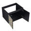 Meuble-lavabo 24 po avec lavabo et charnières en céramique. , Noir. Style contemporain élégant