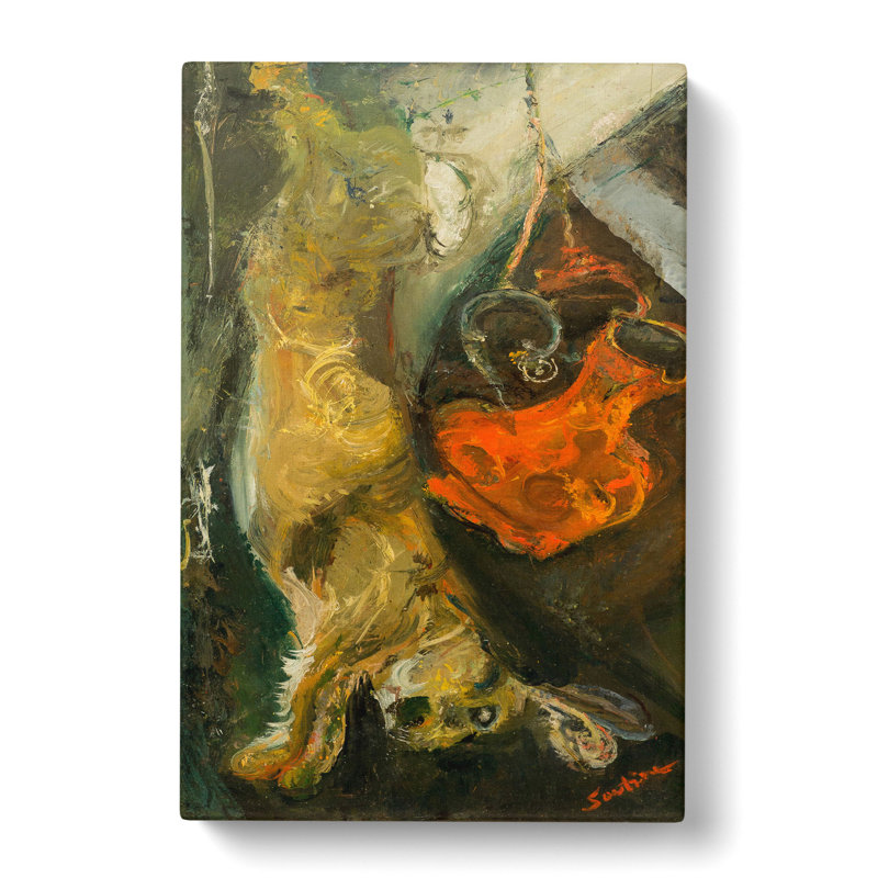 Rabbit Carcass by Chaim Soutine - Wrapped Canvas Painting, 60cm H x 40cm W x 3cm D