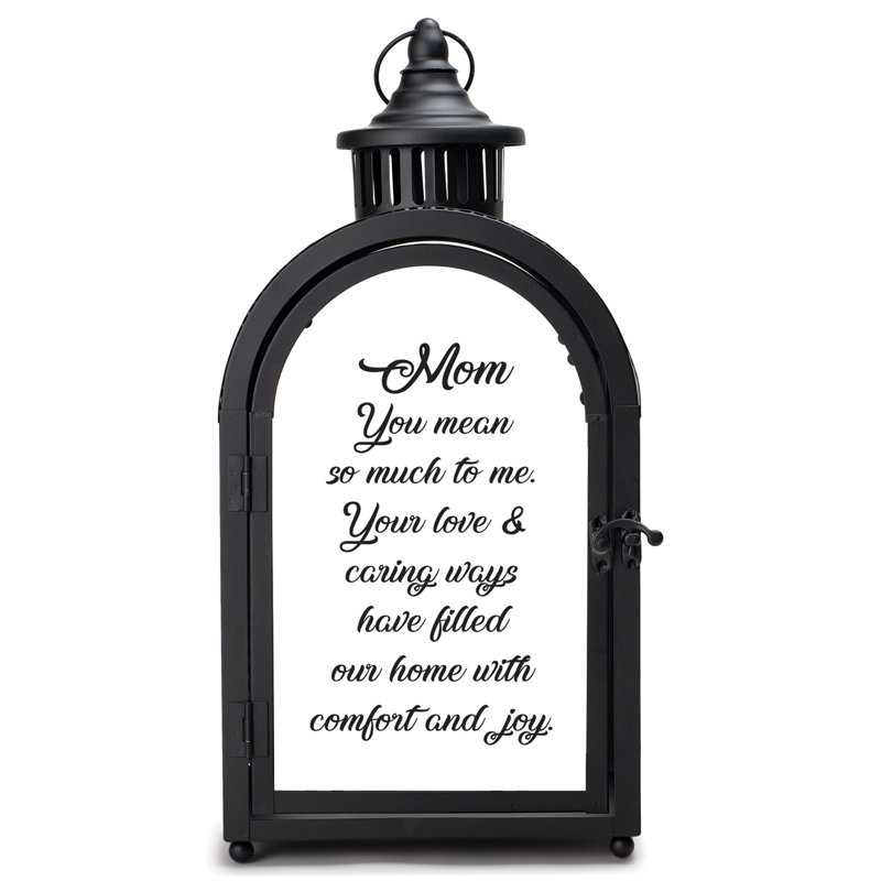 16.5'' H Tabletop Lantern with Candle Included