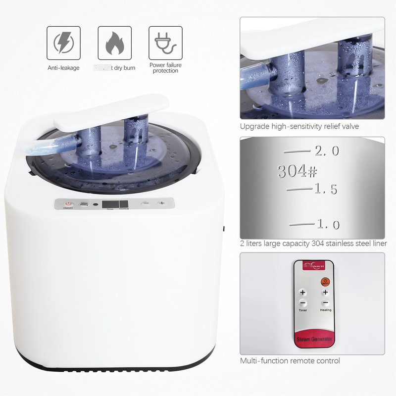 Home Spa - Tente à vapeur portable avec chaufferette, fauteuil, télécommande d'une hauteur de 38,53 po et d'une largeur et d'une profondeur de 28,35 po