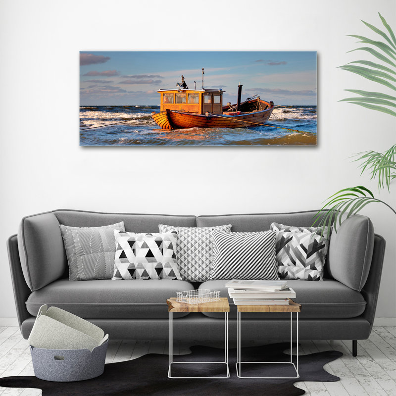 Fishing Boat - No Frame Print on Canvas