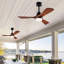 Ventilateurs de plafond de 42 pouces avec lumières et télécommande-121083026-121083031-121083030