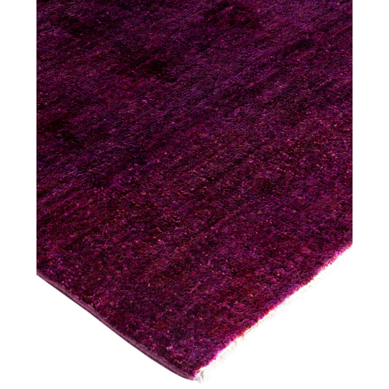 Overdyed One-of-a-Kind 4' 0" X 6' 0" Hand Knotted Area Rug