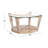 Branford Round Glass Top Cocktail Table