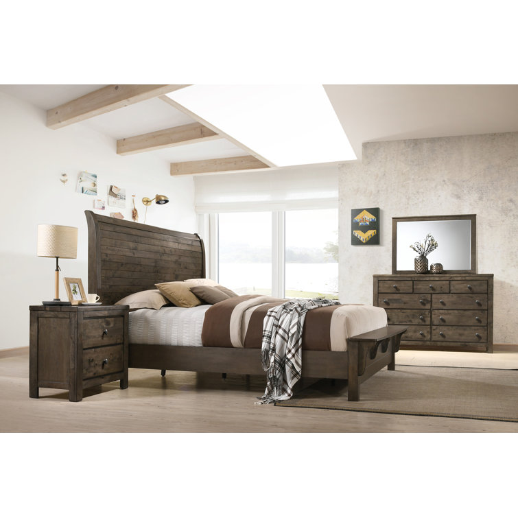 Beckwood 5 Pc Gray Queen Bedroom Set With Mirror, 3 Pc Queen Sleigh Bed  With Storage, Dresser - Rooms To Go