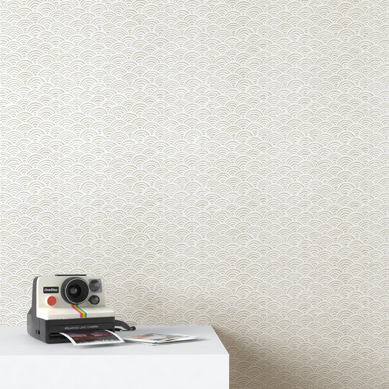 Zeph Geometric Roll, Wheat
