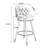 Bahena 360° Swivel Bar Stools, Upholstered 27.95'' Counter Stool (Set of 2)-866033012