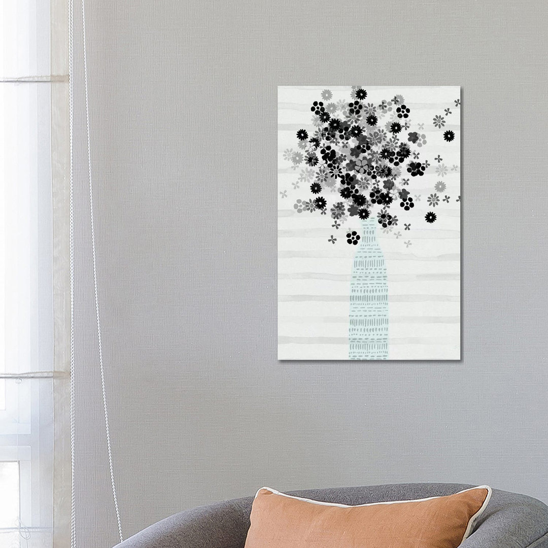 Bouquet Of Black & White von Susan Jill - Gallery-Wrapped Canvas Giclée on Canvas