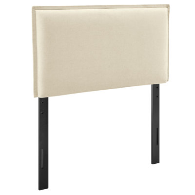 Bentleyville Upholstered Linen Blend Twin Size Headboard In Linen
