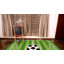 Tapis vert à rayures Brodowsky-783104882