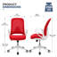 Chaise de bureau ergonomique, chaise de bureau en filet à hauteur réglable, soutien lombaire, accoudoirs rabattables-1133698676