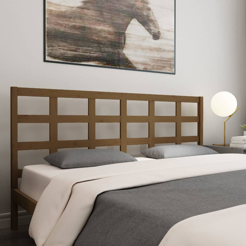 Solid Wood Headboard, 185.5 x 100 cm, Honey Brown