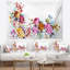 Tapisserie de fleurs jaunes et roses Floral-28483181