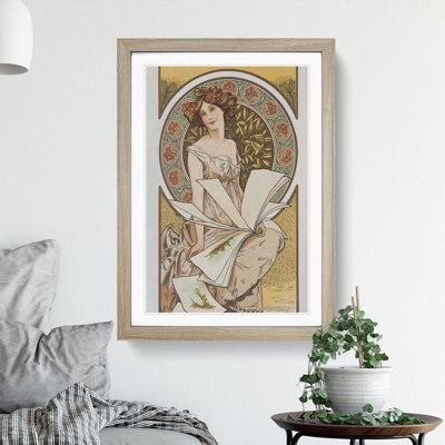 Chamenois Caldenar by Alphonse Mucha - Picture Frame Painting