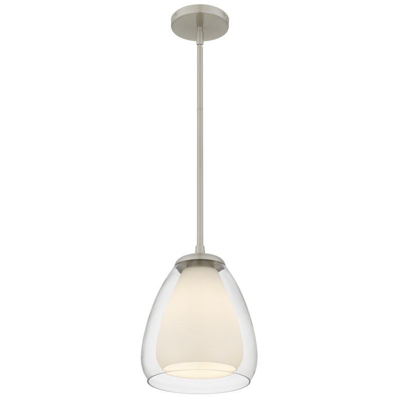Vivienne 1-Light Brushed Nickel Mini Pendant Light