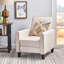 Fauteuil inclinable manuel en lin-1572612985