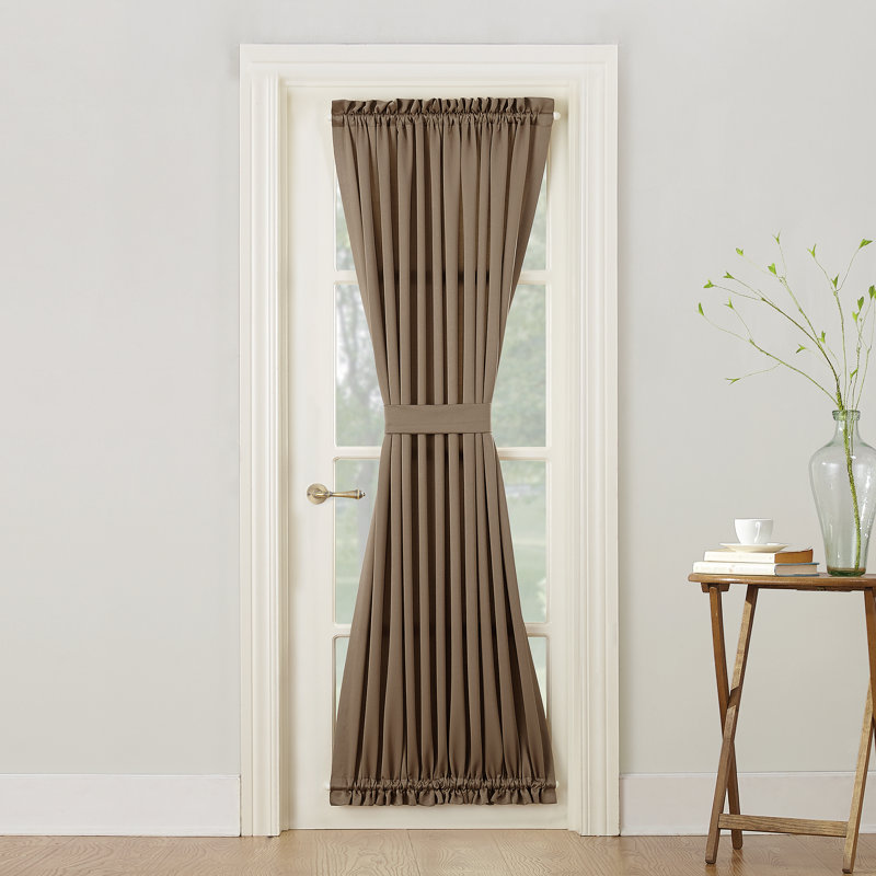 Panneau de rideau à porte thermique avec passe-tringle - Basics by Wayfair ™, Moka