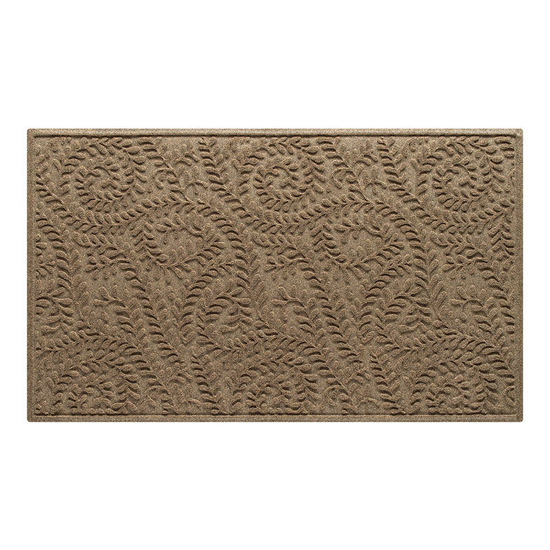 WaterHog Boxwood 35 in. x 59 in. Indoor Outdoor Door Mat, Camel