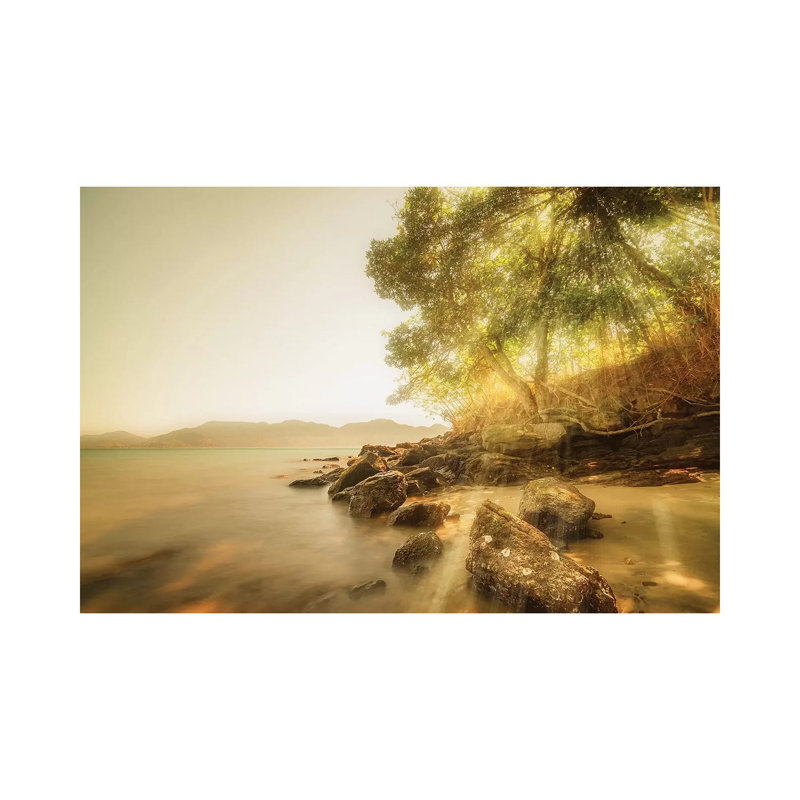 Sunrise Over The River by Glauco Meneghelli - Wrapped Canvas Print, 20.32cm H x 30.48cm W x 1.9cm D