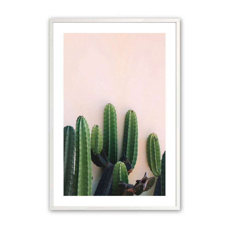 Corinth Prickly Beauty par Incado - Photographie d'un seul cadre, H 14 po x l 11 po x P 1,25 po, Blanc opaque