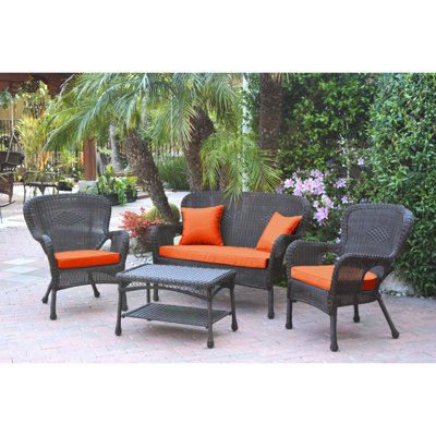 Bellas 4 Piece Sofa Set with Cushions