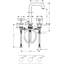 AXOR Citterio Widespread Faucet with Cross Handles-17289162