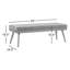 Banc en tissu de velours 55 po Luca-1924521085