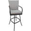 Tabouret d'extérieur en aluminium avec coussin Travisha-753767714-790958125-790958129