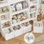 Bibliothèque de rangement en bois H 49,5 po x 46,5 po Alayzhia-163567554