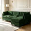 Canapé modulaire 96,5 po pour salon, canapé rembourré en chenille douce-1495852979
