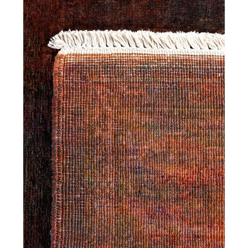 Overdyed One-of-a-Kind 3' 0" X 7' 10" Hand Knotted Area Rug