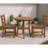 3-Piece Outdoor Dining Set,HDPE Round Patio Table and 2 Armless Chairs-1063557374
