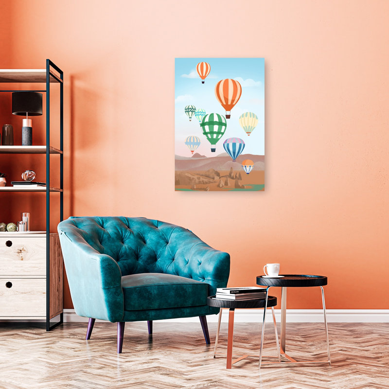 «Cappadocia Colorful Peaceful Serene Landscape Mountain», reproduction d'art murale, H 36 po x l 24 po