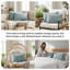 Ensemble de 2 taies décoratives matelassées à motif carré en microfibre à bords carrés passepoilés Southano Fine Vilens, ensemble de 2, 20 po x 36 po, bleu acier-324762885-399142820