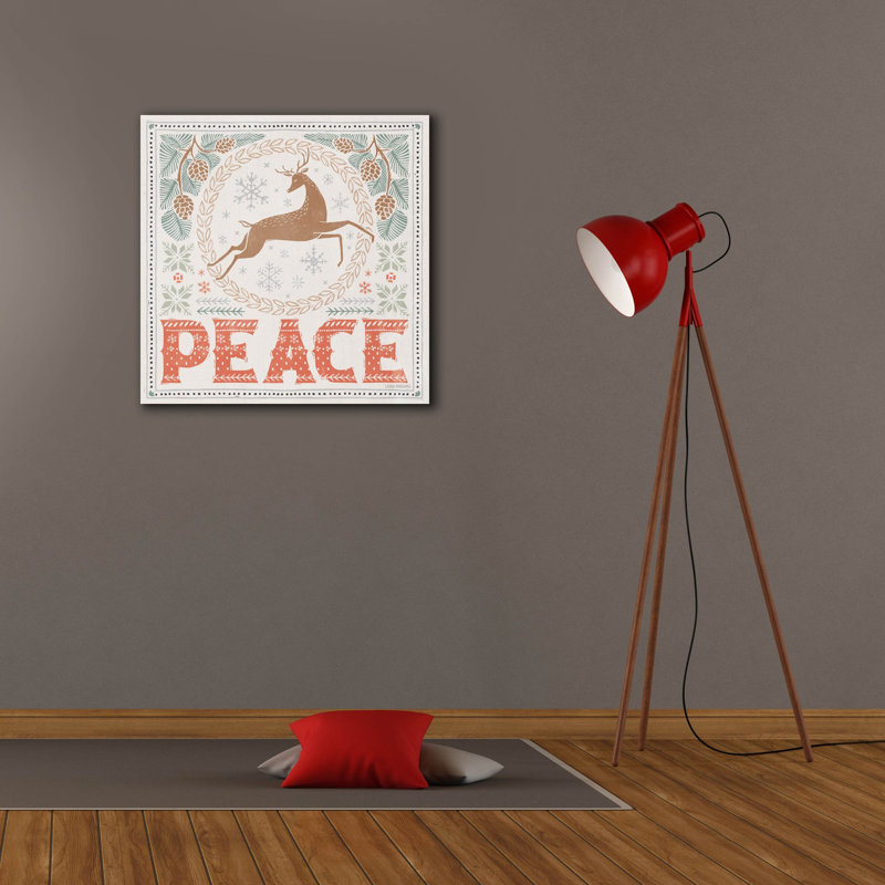 "Epost Graffiti" Frosty Forest 4 White "par Laura Marshall, art mural sur toile, H 26 po x l 26 po x P 1,5 po