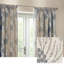 Almund Floral Jacquard Pencil Pleat Curtains-869372103-869372101
