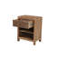 Table de chevet 1 tiroir en bois massif avec tronc d'arbre Live Edge