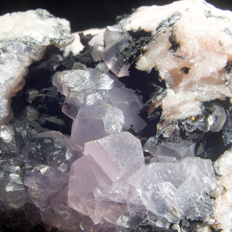 Cobaltoan Calcite Cascade - Bou Azzer, Maroc
