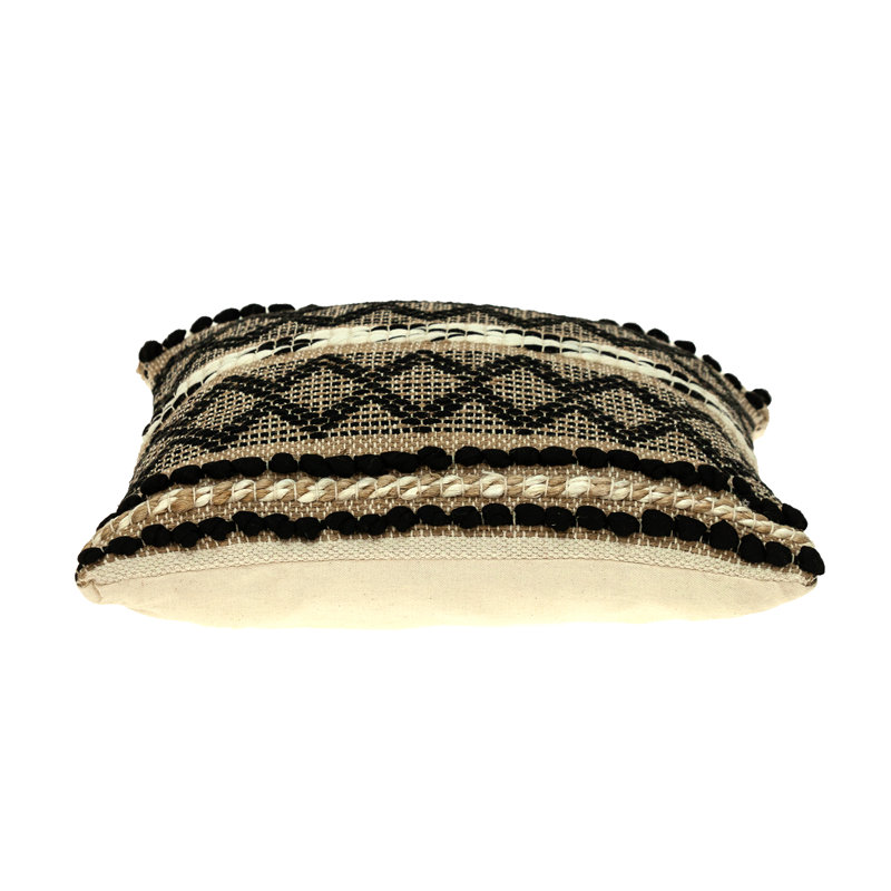 Parkland Collection Ezra Transitional Beige Throw Pillow