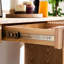 Table d'appoint à rayures verticales 60,05 po en bois