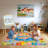 Washable Kids Play Rug Non-Slip&Soft Blue ABC Alphabet Educational Rug for Playroom Nursery